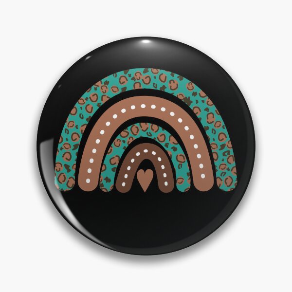 Item preview, Teal leopard rainbow designed and sold by Tanya Mihe.