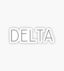 Delta (blk block) Sticker