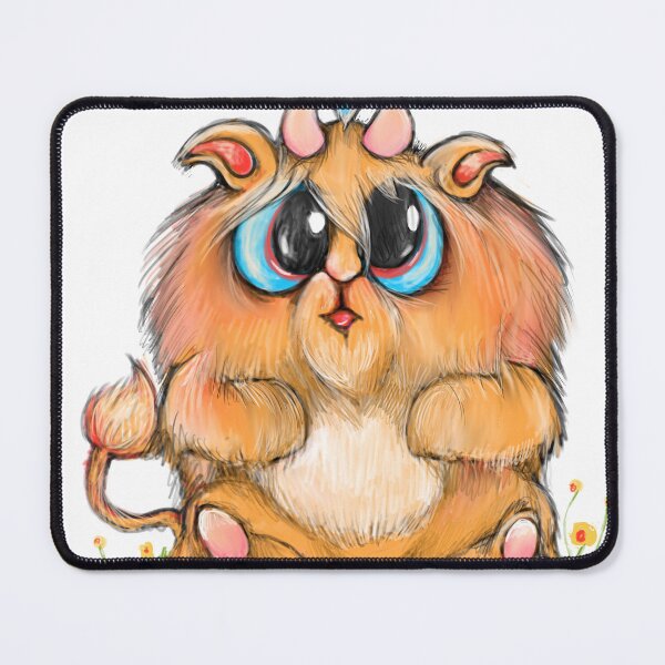 Item preview, Ginger Monty, Cute monster with magical powers designed and sold by AnadinArtwork.