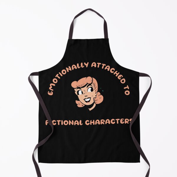 Item preview, emotionally attached to fictional characters | Funny Reading Quote with Goofy Rounded Font and Thumbs Up Dog designed and sold by SomeDesignThing.