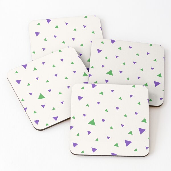 Item preview, Triangle Pattern In Violet Green Color designed and sold by risingrocket.
