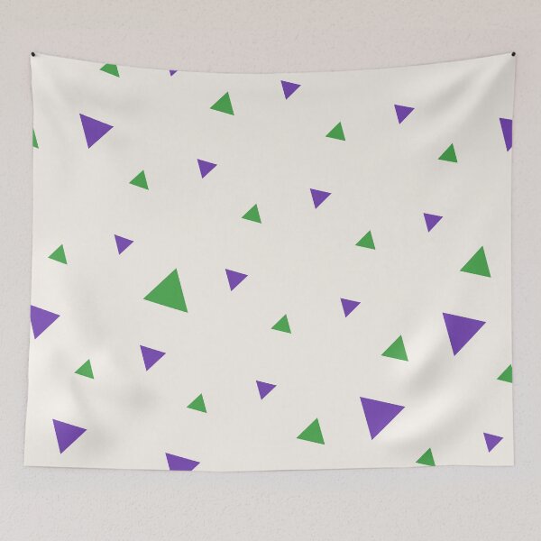 Item preview, Triangle Pattern In Violet Green Color designed and sold by risingrocket.