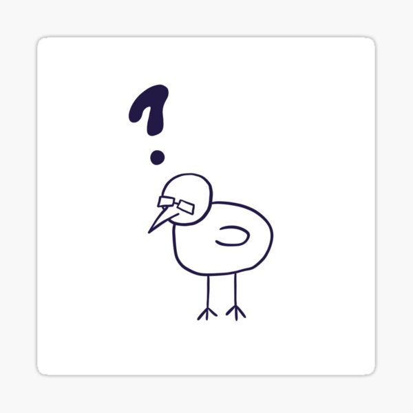 Item preview, Confused bird designed and sold by razzlewazzle.