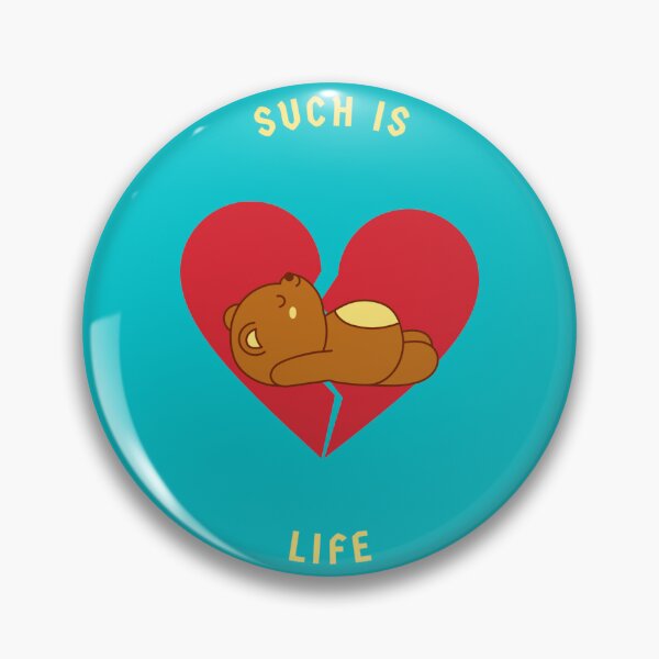 Item preview, Heartbreak Such is Life Bear Teal Sticker designed and sold by defenderA.