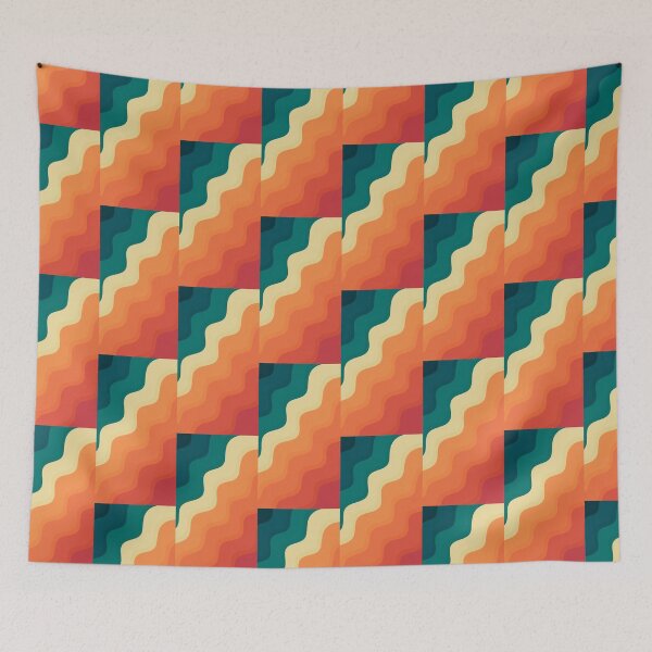Item preview, Colourful wavy pattern artwork  designed and sold by Bkstores.