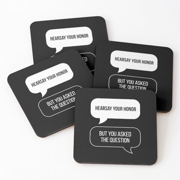 Item preview, Limited Edition - Hearsay Your Honor! But You Asked The Question... (Black BG)| Perfect Gift designed and sold by sheriomary.