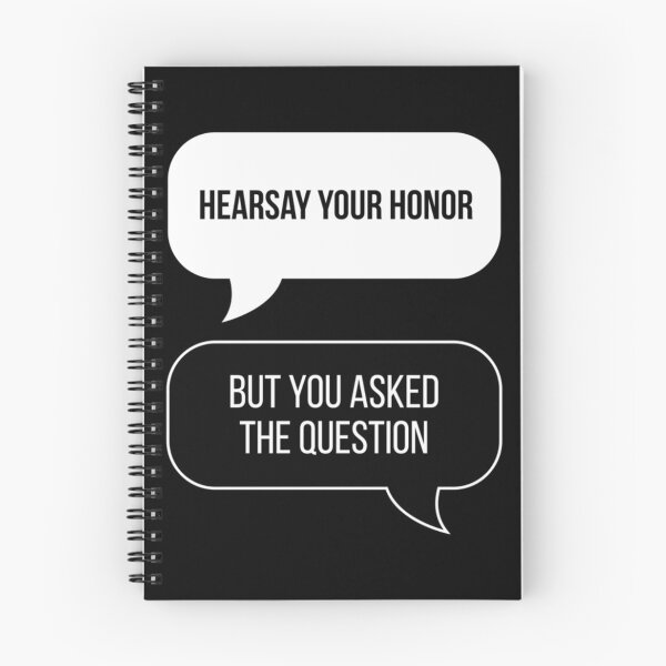 Item preview, Limited Edition - Hearsay Your Honor! But You Asked The Question... (Black BG)| Perfect Gift designed and sold by sheriomary.