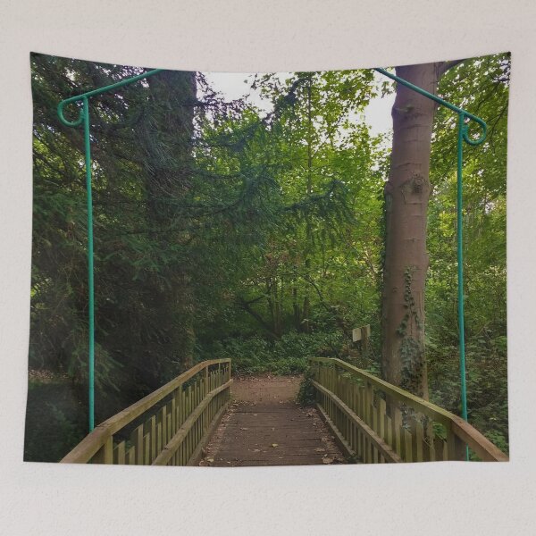 Item preview, #197 |☼| Metal Arch, With Wood Bridge Between Two Trees (Elsham Hall, Gardens & Country Park) designed and sold by Naean H.F. (Nez Man).
