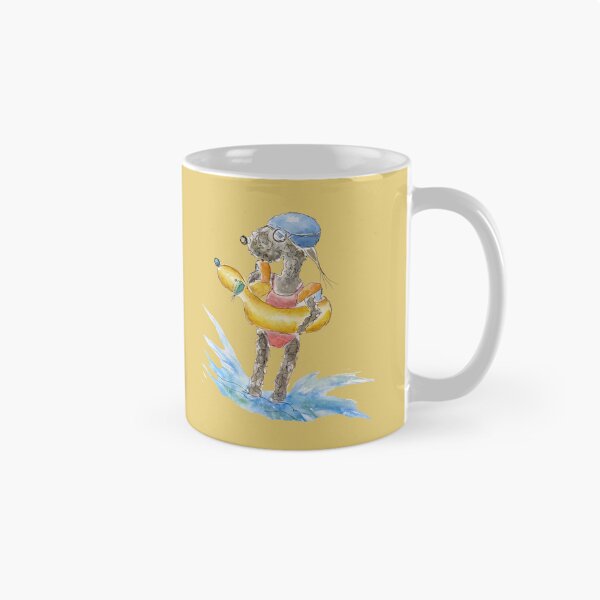 Item preview, Dog on Beach wearing swimsuit, Bedlington Terrier Dog designed and sold by The Quaint and Quirky.