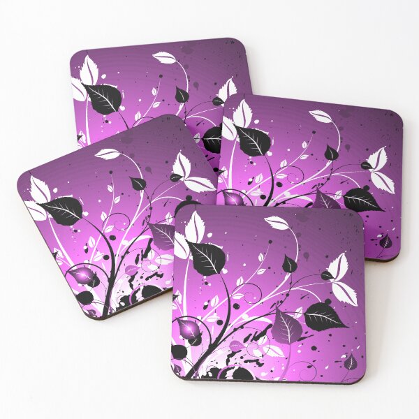 Item preview, Purple White Floral Art  designed and sold by Tshirtstory.
