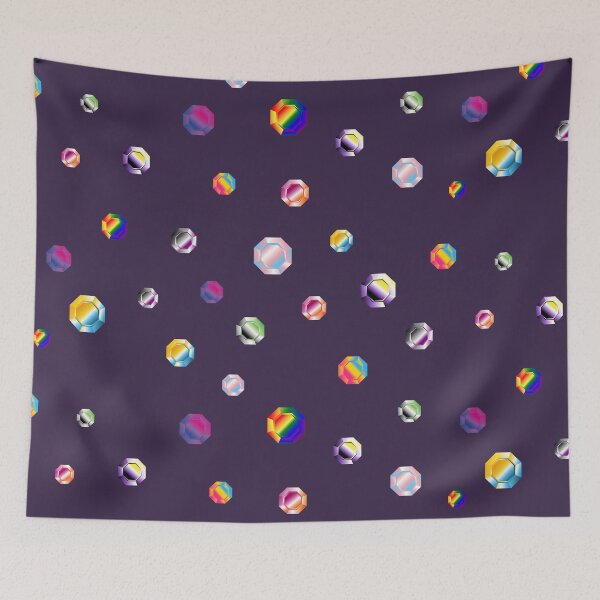 Item preview, pride gems diamonds brilliants rainbow pattern designed and sold by MiraNomegusta.