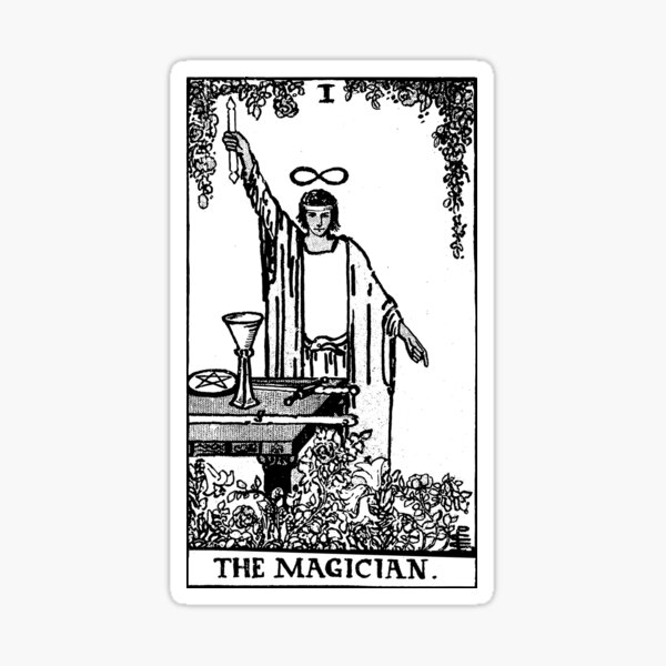 The Magician Tarot Card Sticker For Sale By Panostsalig Redbubble