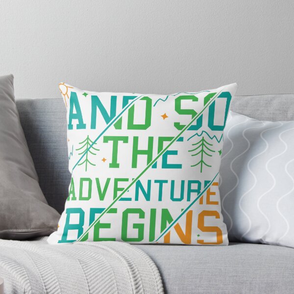 Item preview, And So The Adventure begins Motivational Text art designed and sold by feel-free-store.
