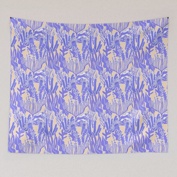 Item preview, Coral Corals blue designed and sold by zzzzkid.