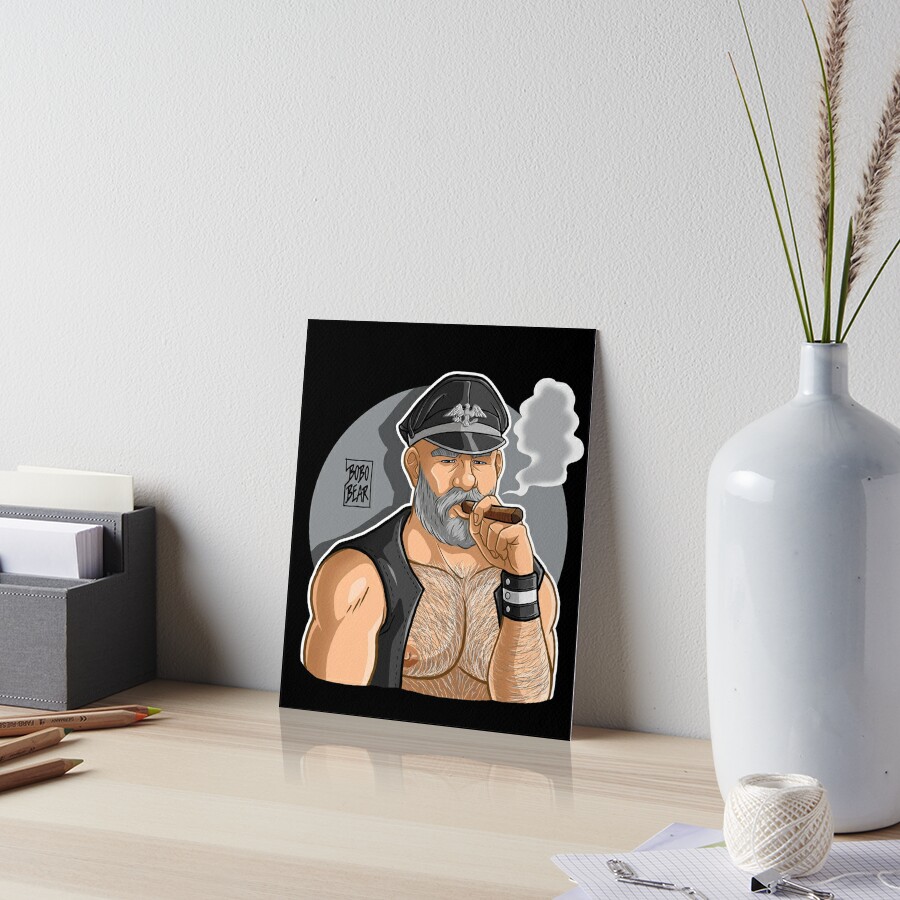 DADDY LIKES CIGAR - LEATHER VEST