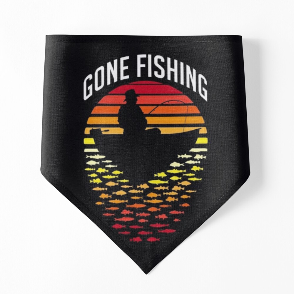 Gone Fishing Retro Sunset Funny Fisherman Dad And Boat Kids T-Shirt for  Sale by GrandeDuc