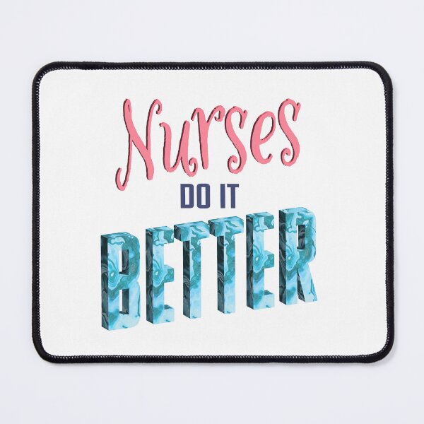 Item preview, Nurses Do It Better - Funny 3d Marble Letter Design designed and sold by med-artist.