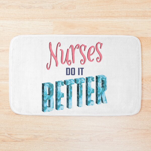 Item preview, Nurses Do It Better - Funny 3d Marble Letter Design designed and sold by med-artist.