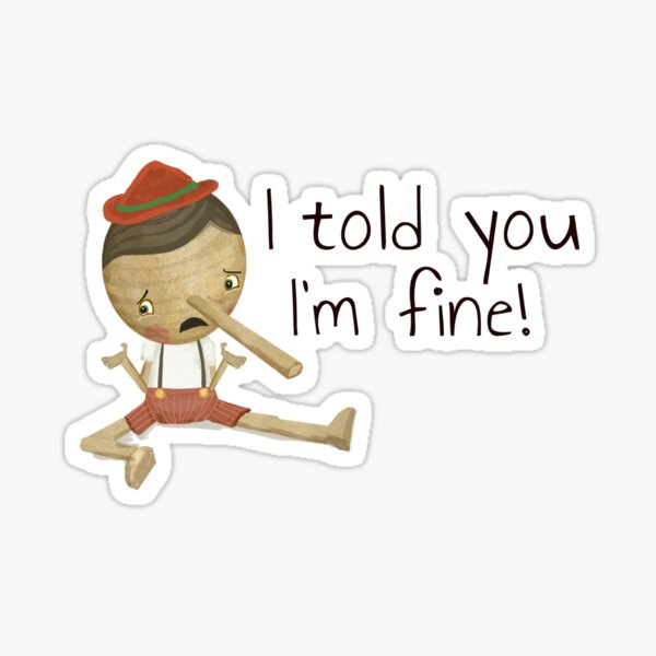 I'm fine! Sticker