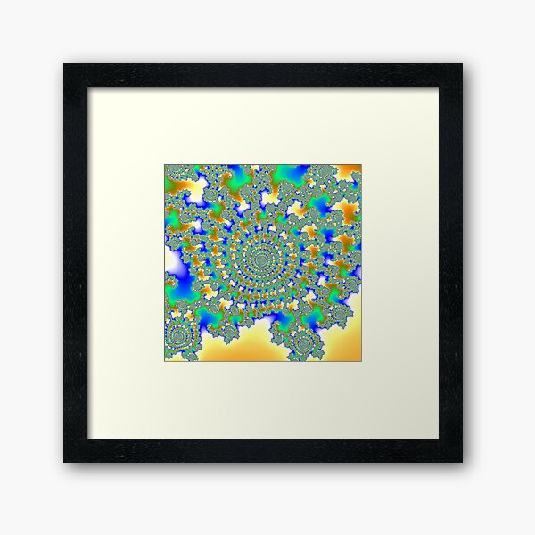 Burst: Mandelbrot Fractal! Framed Art Print
