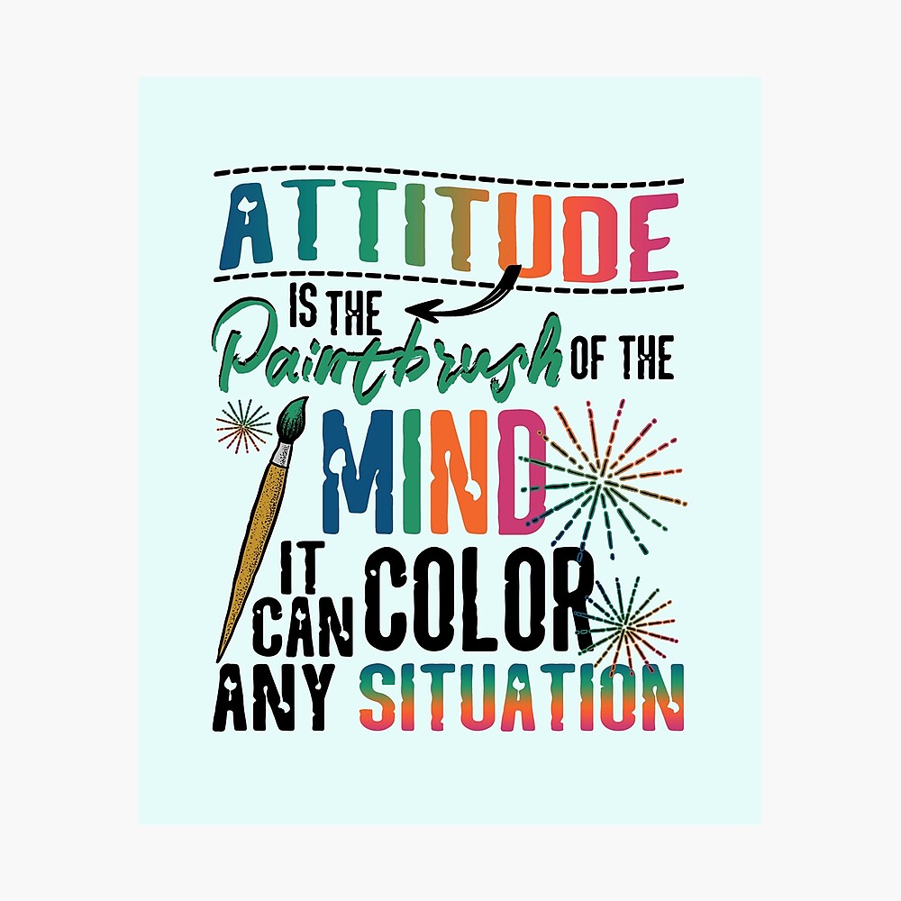 Attitude is the Mind's Paintbrush NEW SCHOOL CLASSROOM MOTIVATIONAL POSTER 