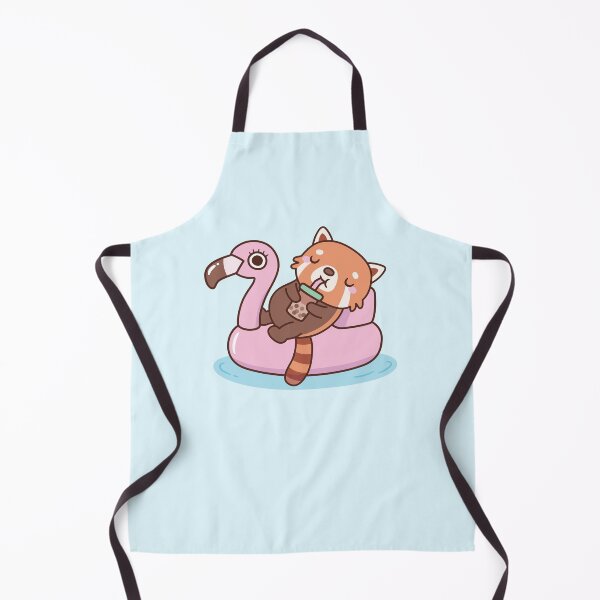 Item preview, Cute Red Panda With Flamingo Pool Float Summer designed and sold by rustydoodle.