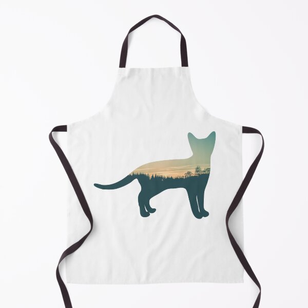 Item preview, Colorful Forest Trees Under Calm Sky Cat | Cute Cat designed and sold by BopleDesigns.