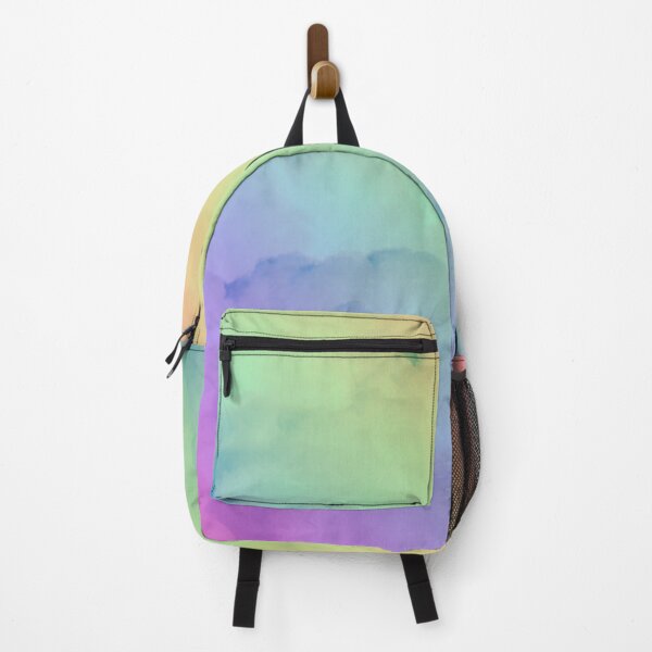 Item preview, Rainbow Fluffy Clouds with Rainbow Stripes designed and sold by mariagram17.
