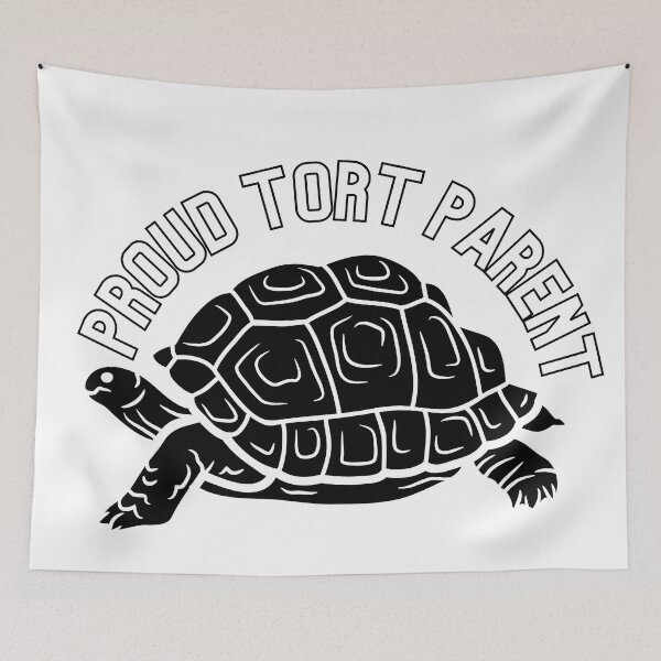 Item preview, Proud Sulcata Tortoise Parent Cartoon Print designed and sold by TeamManja.