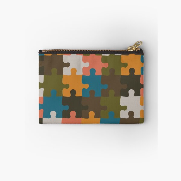 Item preview, Retro Groovy Puzzle Pieces - Deep Autumn Puzzles - Seasonal Palette designed and sold by aaalou.