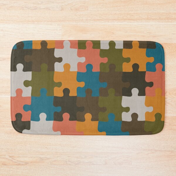 Item preview, Retro Groovy Puzzle Pieces - Deep Autumn Puzzles - Seasonal Palette designed and sold by aaalou.