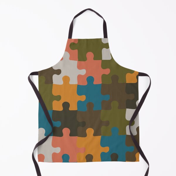 Item preview, Retro Groovy Puzzle Pieces - Deep Autumn Puzzles - Seasonal Palette designed and sold by aaalou.
