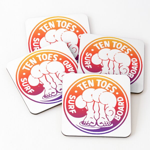 Item preview, Retro surf brand - Ten toes surf board designed and sold by tokyojeff.