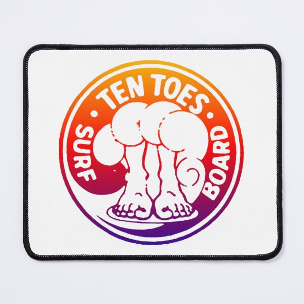 Item preview, Retro surf brand - Ten toes surf board designed and sold by tokyojeff.