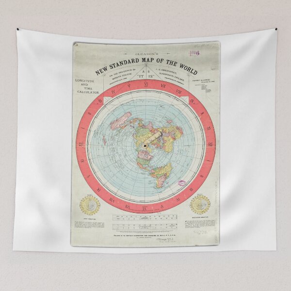 Item preview, Flat Earth - Gleason's Map designed and sold by flatearthtalk.