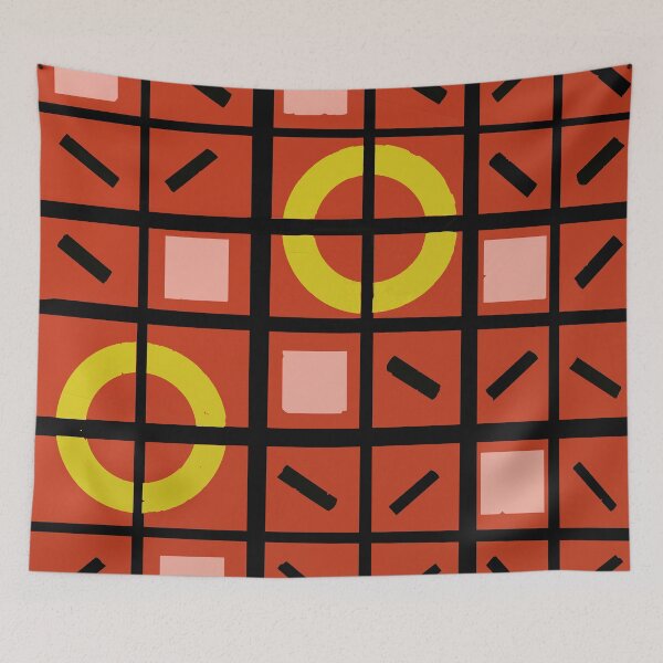 Item preview, Red Square Abstract Art designed and sold by myDigitalArt.