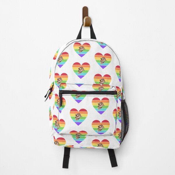 Item preview, cat with rainbow heart designed and sold by Soft Strength Studio.