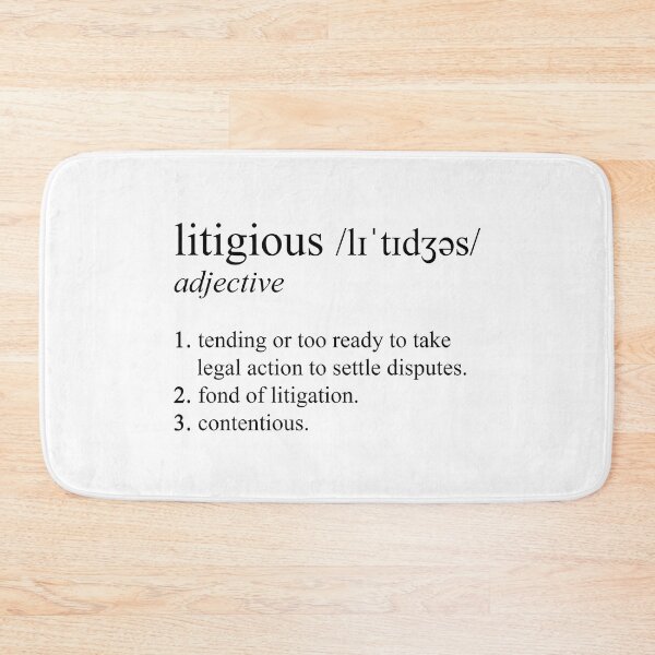 Item preview, Litigious Dictionary Definition Lawyer Design designed and sold by Jieul.