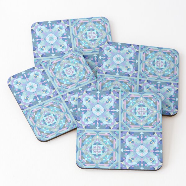 Item preview, Geometrical Mandala Pattern (Blue-Purple Tone) designed and sold by IdinDesignShop.