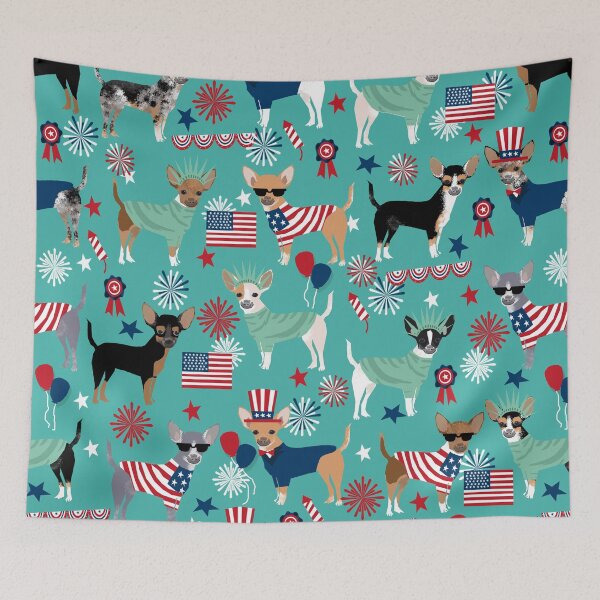 Item preview, Chihuahua fourth of july patriotic america summer dog gifts home decor chihuahuas by PetFriendly designed and sold by PetFriendly.
