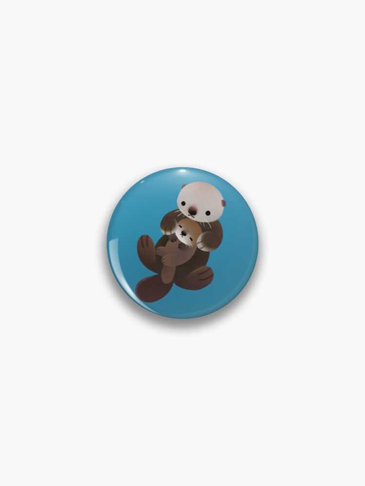 Thumbnail 1 of 3, Pin, Otter designed and sold by pikaole.