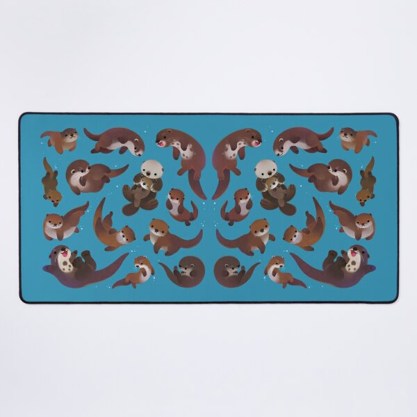 Gaming Mouse Pad Custom,Pretty Turquoise Blue Nautical Background