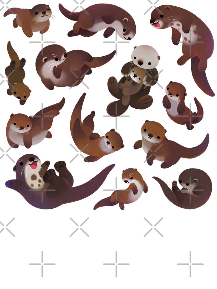 Thumbnail 2 of 2, Kids T-Shirt, Otter designed and sold by pikaole.