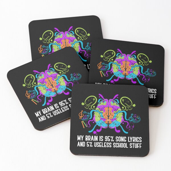 Item preview, My Brain Is 95 Song Lyrics 20 School Stuff designed and sold by TanHoiBNe.