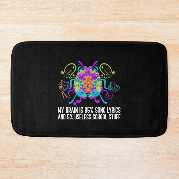 Item preview, My Brain Is 95 Song Lyrics 20 School Stuff designed and sold by TanHoiBNe.