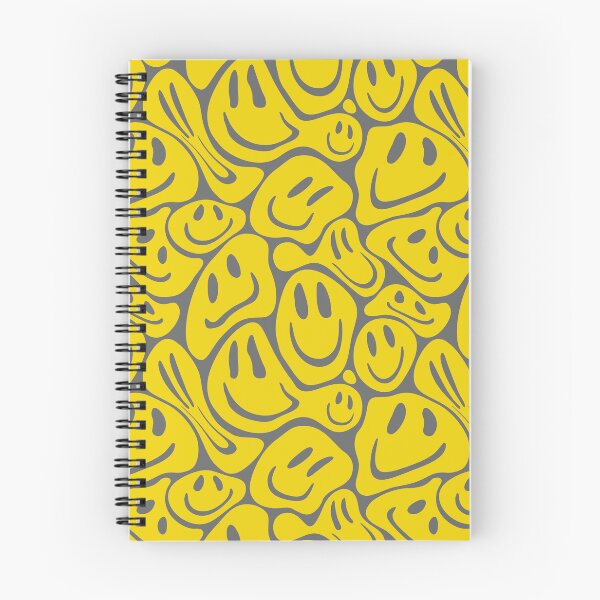 Item preview, Acid Melting Smiles | Liquid Smiley Faces| Preppy Marigold Yellow and Gray Color | Pet Collars Summer Style  designed and sold by PEARROT.