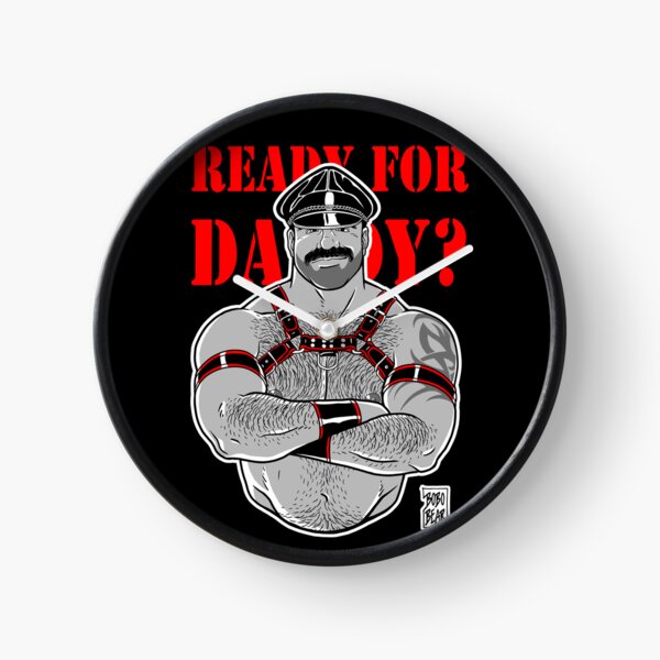 READY FOR DADDY - RED DETAILS Clock