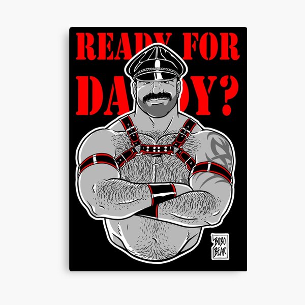 READY FOR DADDY - RED DETAILS Canvas Print