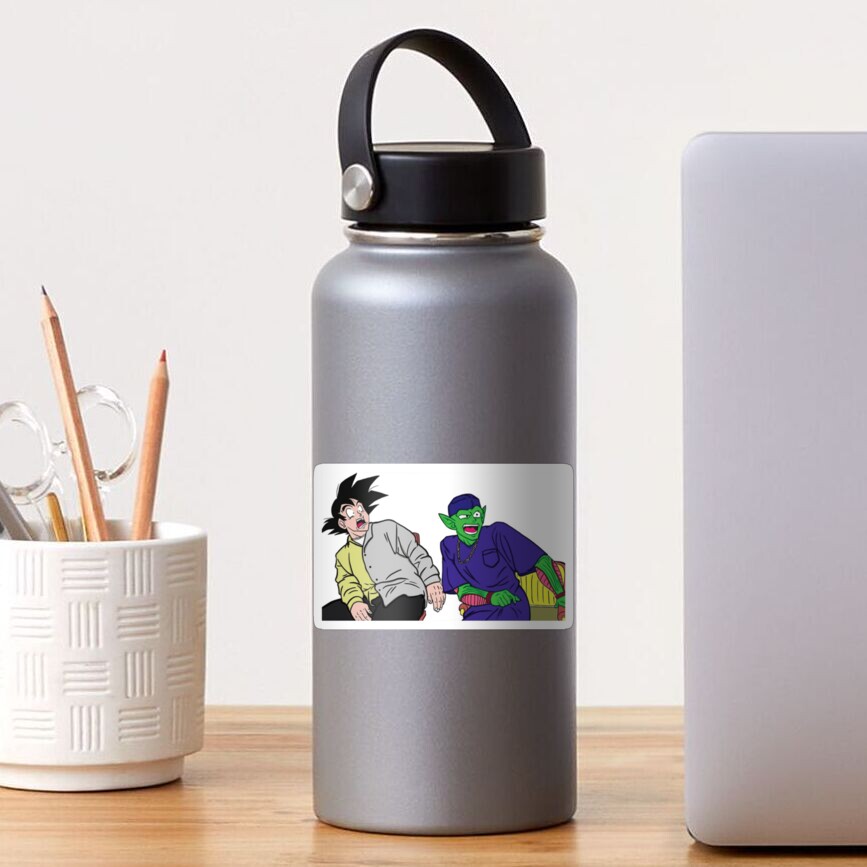 "Goku and Piccolo Friday Scene DAMN " Sticker for Sale by