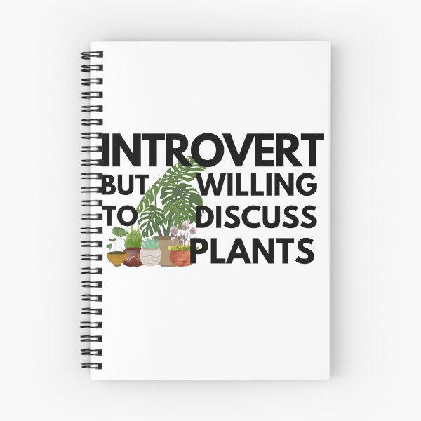 Aperçu de l'œuvre Introverti mais prêt à discuter des plantes ! créée et vendue par TeamManja.